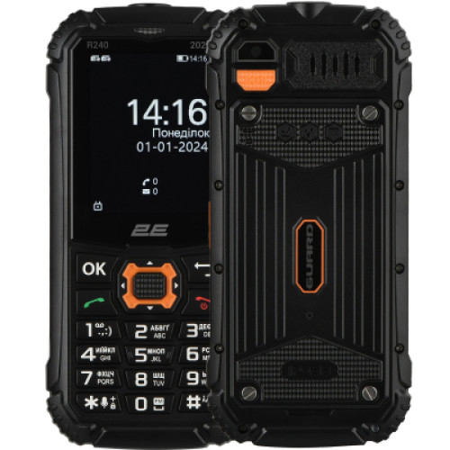 Мобільний телефон 2E R240 2025 Black (694743657623)