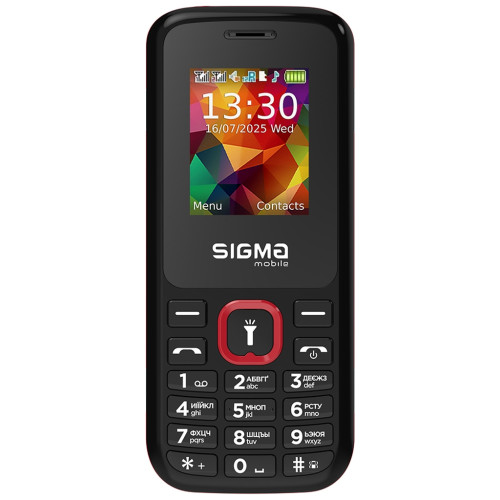 Мобільний телефон Sigma X-style 171 MINI Black-Red (4827798813744)