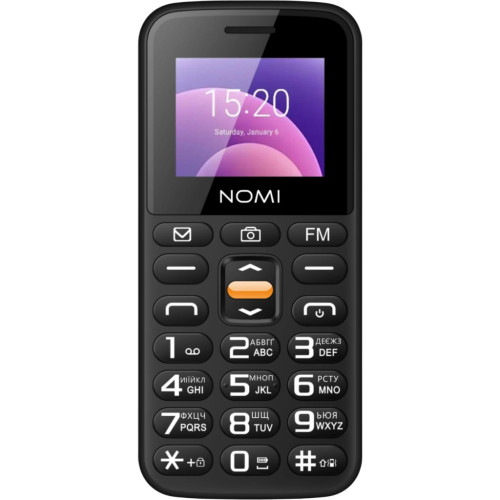 Мобільний телефон Nomi i1820 Black Мобільний телефон Nomi i1820 Black