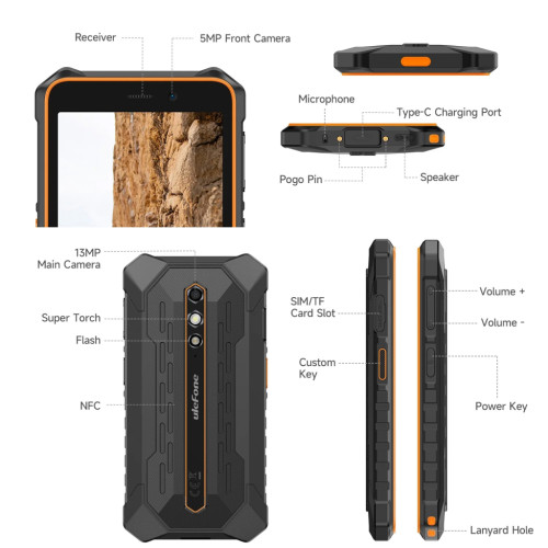 Мобільний телефон Ulefone Rugking 2 Pro 4/128Gb Black (6975326660990)