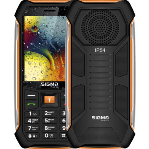 Мобільний телефон Sigma X-style 323 RAIN Black-Orange (4827798885727)