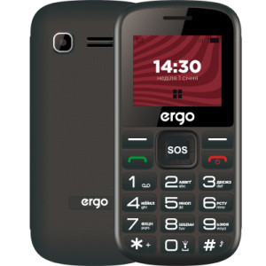 Мобільний телефон Ergo R202 Black
