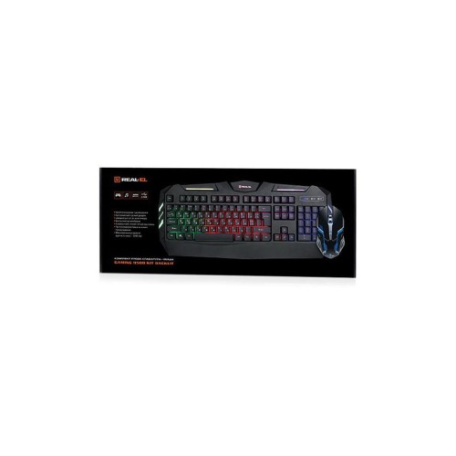 Комплект REAL-EL Gaming 9500 Kit Backlit, black