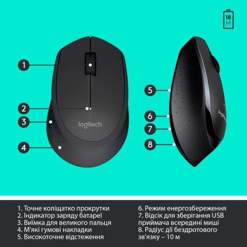 Комплект Logitech MK345 Wireless UA Black (920-006489)