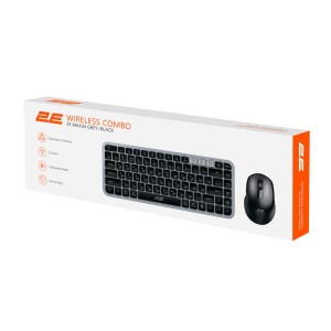 Комплект 2E MK430 Wireless/Bluetooth UA Black/Grey (2E-MK430WBGR_UA)