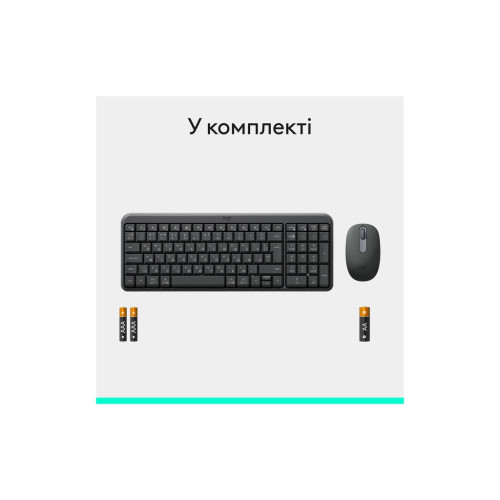 Комплект Logitech MK250 Bluetooth/Wireles UA Graphite (920-013823)
