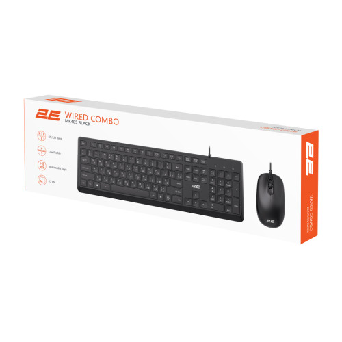 Комплект 2E MK405 USB UA Black (2E-MK405UBK_UA)
