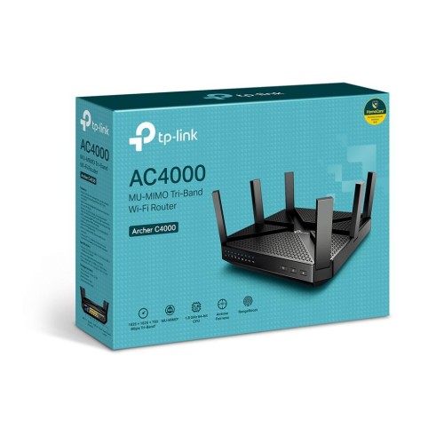 Маршрутизатор TP-Link ARCHER C4000 AC4000, 4xGE LAN, 1xGE WAN, 1xUSB2.0, 1xUSB3.0, (ARCHER-C4000)