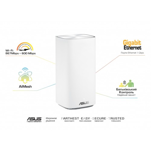 Маршрутизатор ASUS ZenWiFi mini CD6 3PK (CD6-3PK)