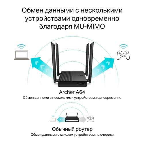 Маршрутизатор TP-Link ARCHER A64 (ARCHER-A64)