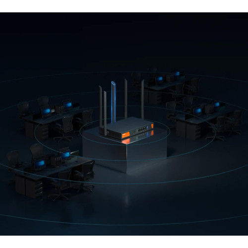 Маршрутизатор Tenda Маршрутизатор TENDA W30E Hotspot AX3000 4xGE (1xGE WAN, 2xGE LAN/WAN, 1xGE LAN) (W30E)