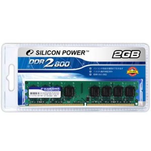 Модуль памяті для компютера DDR2 2GB 800 MHz Silicon Power (SP002GBLRU800S02)