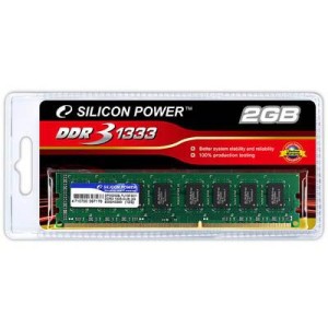 Модуль памяті для компютера DDR3 2GB 1333 MHz Silicon Power (SP002GBLTU133V02 / SP002GBLTU133S02)
