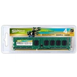 Модуль памяті для компютера DDR3 4GB 1600 MHz Silicon Power (SP004GBLTU160V02 / SP004GBLTU160V01)