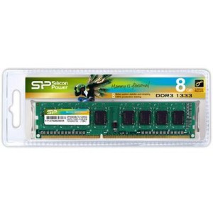 Модуль памяті для компютера DDR3 8GB 1333 MHz Silicon Power (SP008GBLTU133N01 / SP008GBLTU133N02)