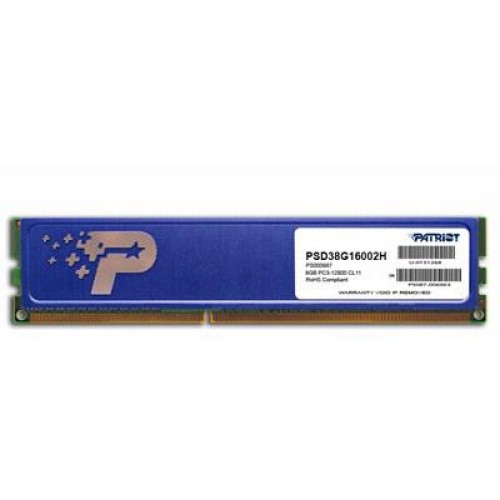 Модуль памяті для компютера DDR3 8GB 1600 MHz Patriot (PSD38G16002H)