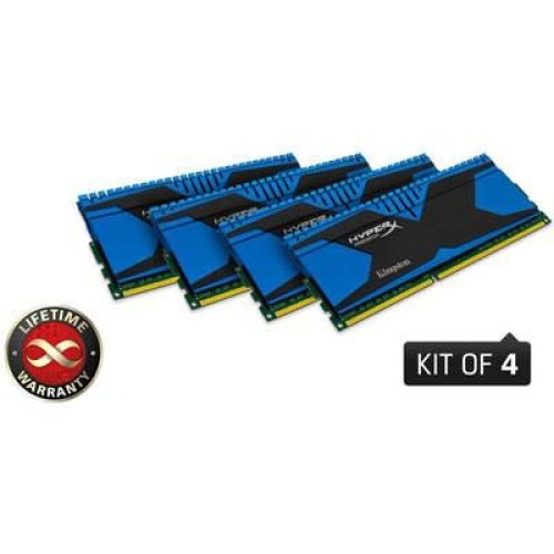 Модуль памяті для компютера DDR3 16GB (4x4GB) 1866 MHz Kingston (KHX18C9T2K4/16X)