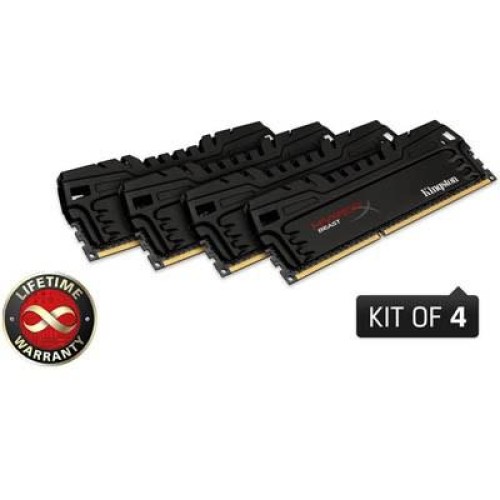 Модуль памяті для компютера DDR3 16GB (4x4GB) 1600 MHz Kingston (KHX16C9T3K4/16X)