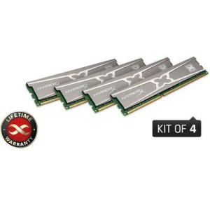 Модуль памяті для компютера DDR3 16GB (4x4GB) 1600 MHz Kingston (KHX16C9X3K4/16X)