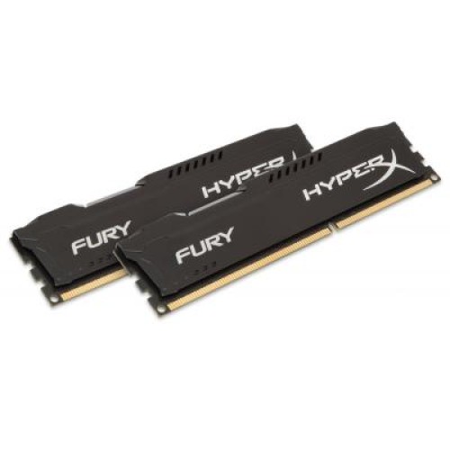 Модуль памяті для компютера DDR3 16GB (2x8GB) 1600MHz HyperX Fury Black Kingston Fury (ex.HyperX) (HX316C10FBK2/16)