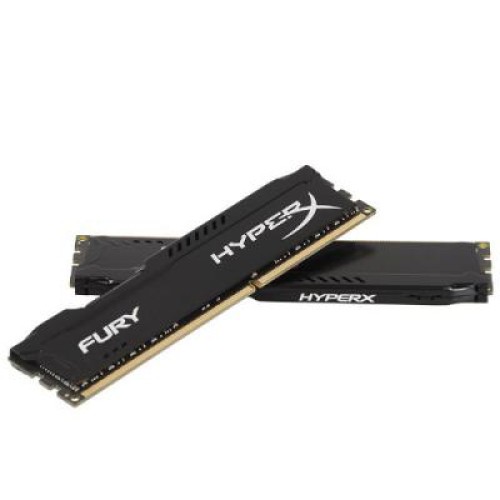 Модуль памяті для компютера DDR3 16GB (2x8GB) 1600MHz HyperX Fury Black Kingston Fury (ex.HyperX) (HX316C10FBK2/16)