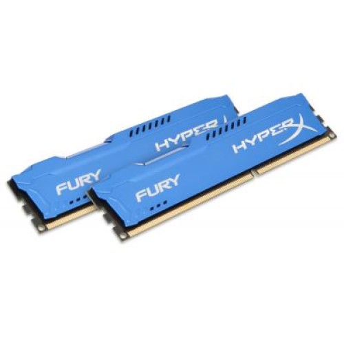 Модуль памяті для компютера DDR3 16Gb (2x8GB) 1600 MHz HyperX Fury Fury Blu Kingston Fury (ex.HyperX) (HX316C10FK2/16)