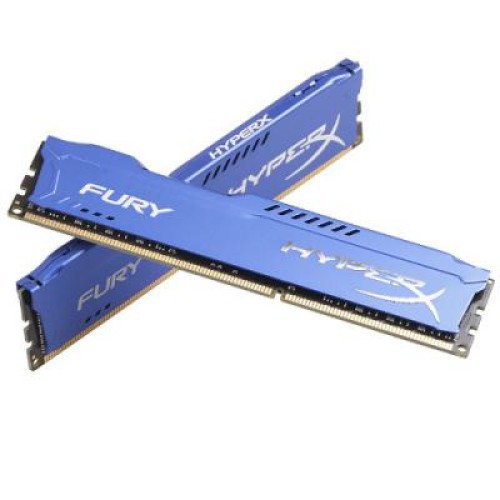 Модуль памяті для компютера DDR3 16Gb (2x8GB) 1600 MHz HyperX Fury Fury Blu Kingston Fury (ex.HyperX) (HX316C10FK2/16)