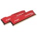 Модуль памяті для компютера DDR3 16Gb (2x8GB) 1600 MHz HyperX Fury Red Kingston Fury (ex.HyperX) (HX316C10FRK2/16)