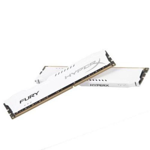 Модуль памяті для компютера DDR3 16Gb (2x8GB) 1600 MHz HyperX Fury White Kingston Fury (ex.HyperX) (HX316C10FWK2/16)