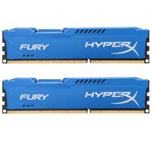 Модуль памяті для компютера DDR3 16Gb (2x8GB) 1866 MHz HyperX Fury Blu Kingston Fury (ex.HyperX) (HX318C10FK2/16)