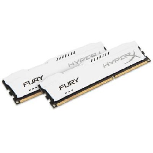 Модуль памяті для компютера DDR3 16Gb (2x8GB) 1866 MHz HyperX Fury White Kingston Fury (ex.HyperX) (HX318C10FWK2/16)