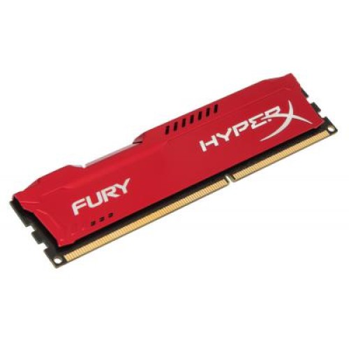 Модуль памяті для компютера DDR3 4Gb 1600 MHz HyperX Fury Red Kingston Fury (ex.HyperX) (HX316C10FR/4)