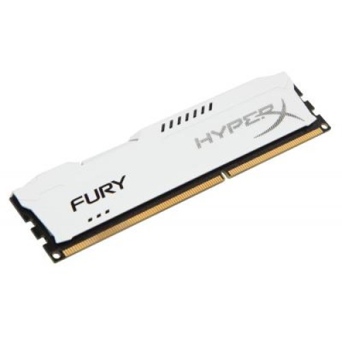 Модуль памяті для компютера DDR3 4Gb 1600 MHz HyperX Fury White Kingston Fury (ex.HyperX) (HX316C10FW/4)