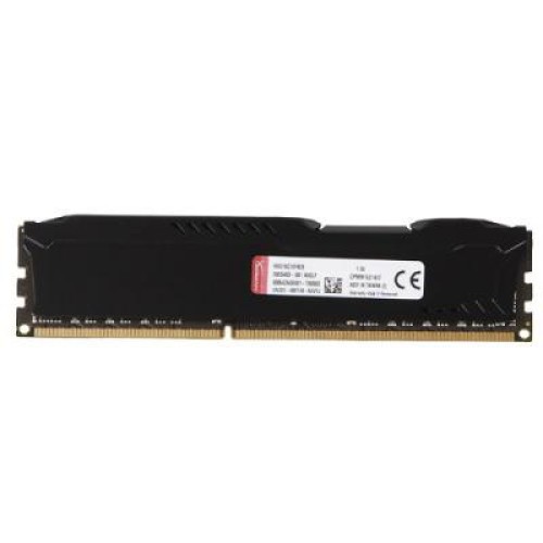 Модуль памяті для компютера DDR3 8Gb 1600 MHz HyperX Fury Black Kingston Fury (ex.HyperX) (HX316C10FB/8)