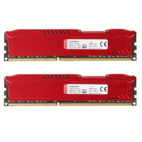 Модуль памяті для компютера DDR3 16Gb (2x8GB) 1866 MHz HyperX Fury Red Kingston Fury (ex.HyperX) (HX318C10FRK2/16)