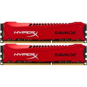 Модуль памяті для компютера DDR3 16GB (2x8GB) 1866 MHz Savage Red Kingston Fury (ex.HyperX) (HX318C9SRK2/16)