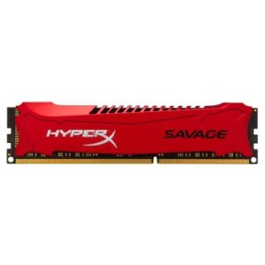 Модуль памяті для компютера DDR3 4GB 1866 MHz Savage Red Kingston Fury (ex.HyperX) (HX318C9SR/4)