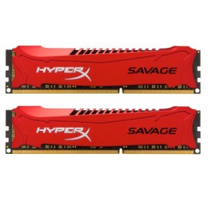 Модуль памяті для компютера DDR3 8GB (2x4GB) 2133 MHz Savage Red Kingston Fury (ex.HyperX) (HX321C11SRK2/8)