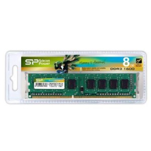 Модуль памяті для компютера DDR3 8GB 1600 MHz Silicon Power (SP008GBLTU160N02)