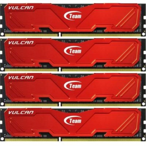 Модуль памяті для компютера DDR3 32GB (4x8GB) 1600 MHz Vulcan Red Team (TLRED332G1600HC9QC01)