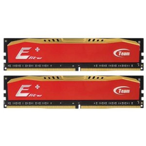 Модуль памяті для компютера DDR4 16GB (2x8GB) 2400 MHz Elite Plus Orange Team (TPAD416G2400HC16DC01)