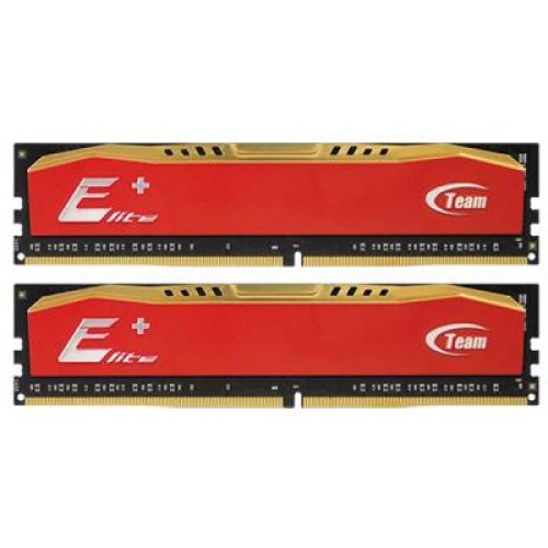 Модуль памяті для компютера DDR4 16GB (2x8GB) 2400 MHz Elite Plus Orange Team (TPAD416G2400HC16DC01)