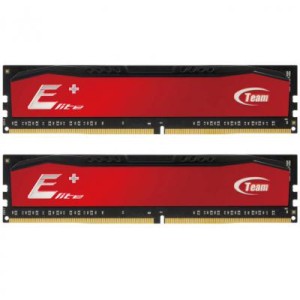 Модуль памяті для компютера DDR3 16GB (2x8GB) 1600 MHz Elite Plus Red Team (TPRD316G1600HC11DC01)