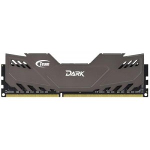 Модуль памяті для компютера DDR3 8GB 1600 MHz Dark Series Gray Team (TDGED38G1600HC10A01)