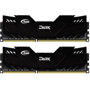 Модуль памяті для компютера DDR3 8GB (2x4GB) 2133 MHz Dark Series Black Team (TDKED38G2133HC10QDC01)