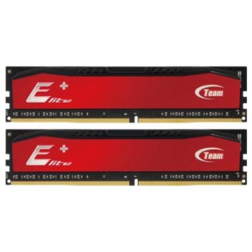 Модуль памяті для компютера DDR4 16GB (2x8Gb) 2400 MHz Elite Plus Red Team (TPRD416GM2400HC16DC01)