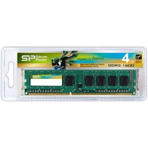 Модуль памяті для компютера DDR3 4GB 1600 MHz Silicon Power (SP004GBVTU160N02)