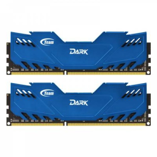 Модуль памяті для компютера DDR3 8GB (2x4GB) 1600 MHz Dark Series Blue Team (TDBED38G1600HC9DC01)