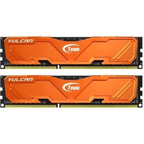 Модуль памяті для компютера DDR3 8GB (2x4GB) 1600 MHz Xtreem Vulcan Orange Team (TLAED38G1600HC9DC01)