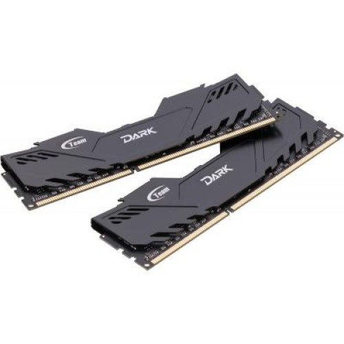 Модуль памяті для компютера DDR3 16GB (2x8GB) 1600 MHz Dark Black Team (TDKED316G1600HC9DC01)